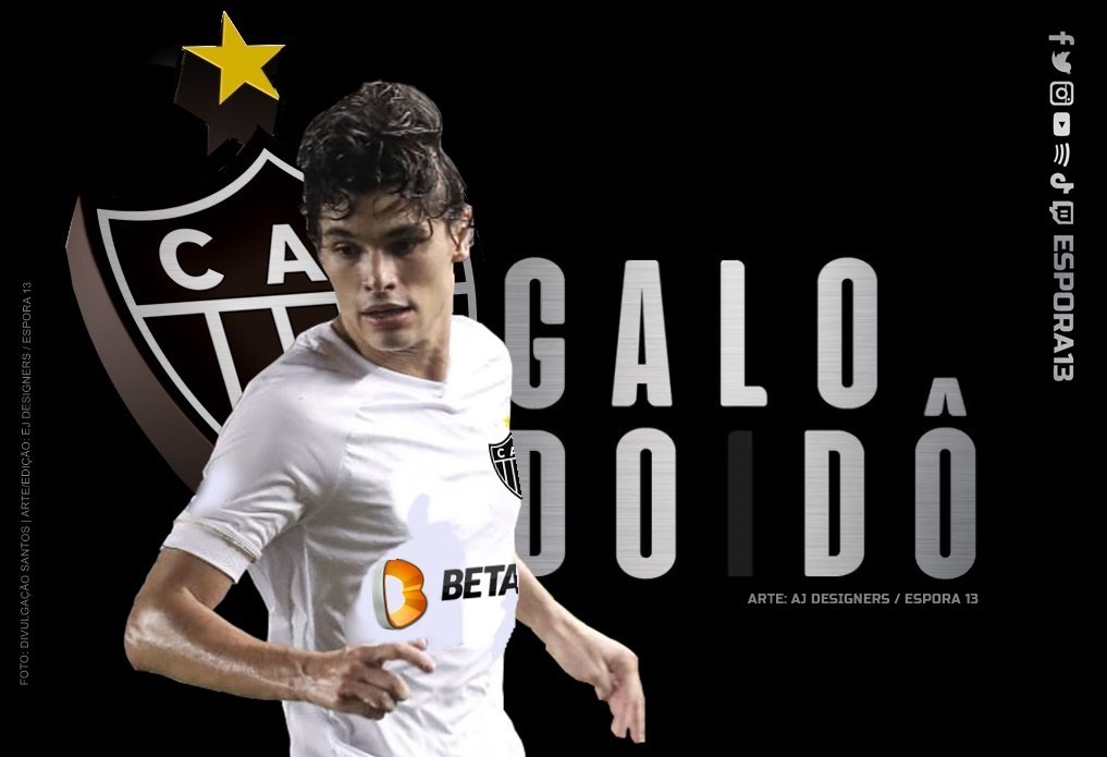 Espora 13 - Atlético - Galo - Atlético-MG - Dodô - Atlético anuncia o lateral-esquerdo Dodô para a temporada 2021