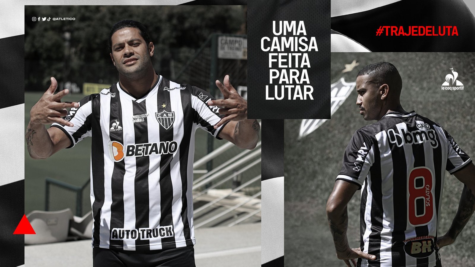 Espora 13 - Atlético - Galo - Atlético-MG - Atlético lança nova camisa e faz homenagem aos profissionais da saúde. Veja toda nova coleção do novo traje de luta do Galo