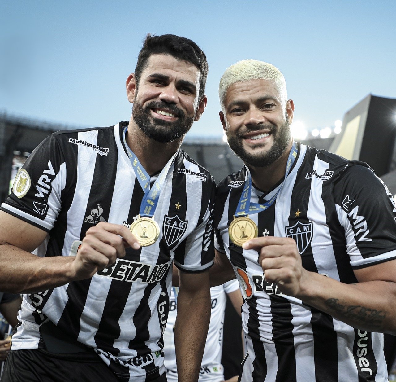 Espora 13 - Atlético - Galo - Atlético-MG - Diego Costa não garante permanência no Atlético, e é sugerido ao Corinthians - Diego Costa e Hulk